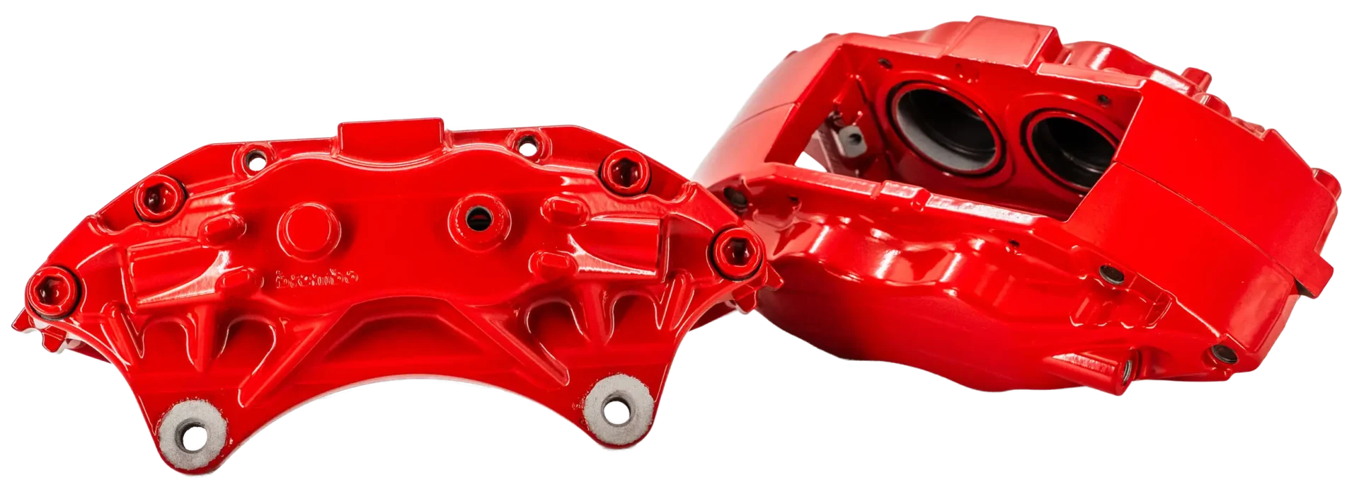 Étriers de frein auto thermolaqués finition rouge
